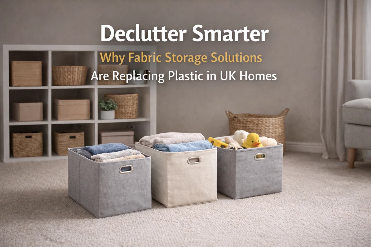 Declutter Smarter: Why Fabric Storage Solutions Are Replacing Plastic in UK Homes